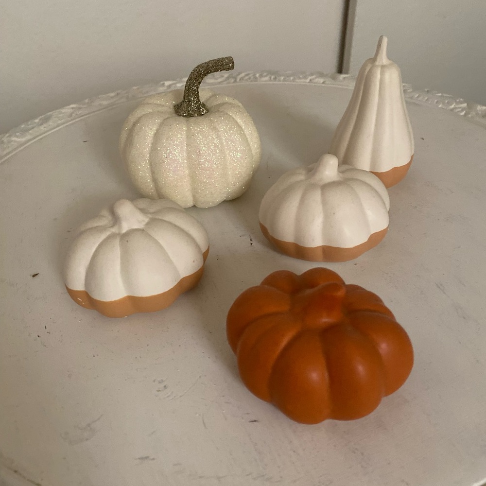 🎃🎃SET OF 5 MINI PUMPKINS FOR HOME DECOR 🎃🎃🎃🎃